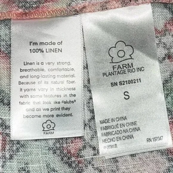 Farm Rio Yawanawa Amulet Multicolor Beaded Tassels Wrap Midi Skirt S (Orig.$210) - Picture 8 of 8